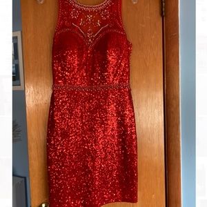 HANNAH S. red cocktail / homecoming dress